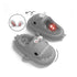 Sharkicks Basic - Hiver, Chaussons Requins Lapin, Talon Ouvert